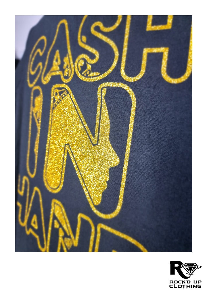 Cash In Hand T-Shirt - Gold