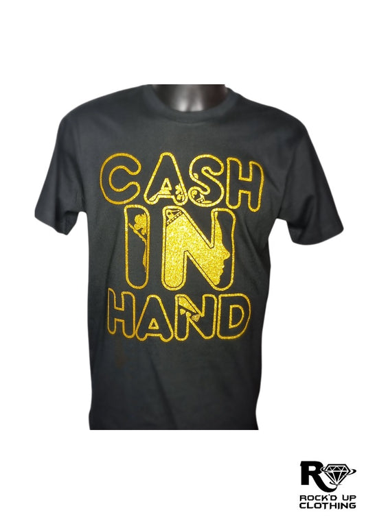 Cash In Hand T-Shirt - Gold