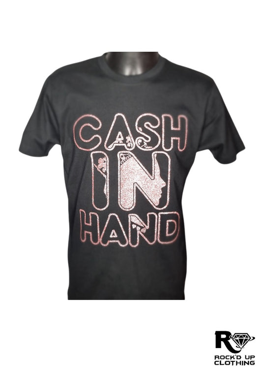 Cash In Hand T-Shirt - Rose Gold