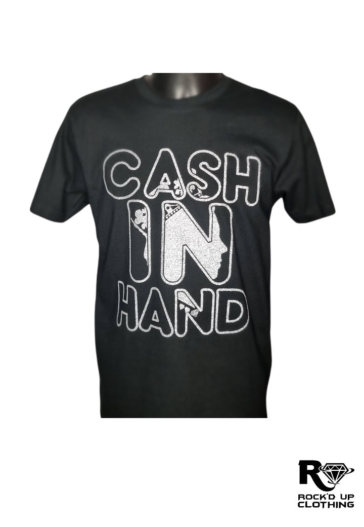 Cash In Hand T-Shirt - Silver