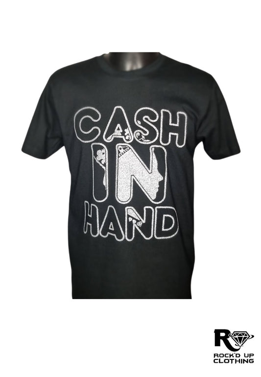 Cash In Hand T-Shirt - Silver