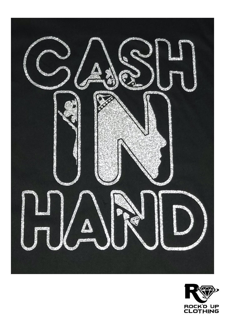 Cash In Hand T-Shirt - Silver