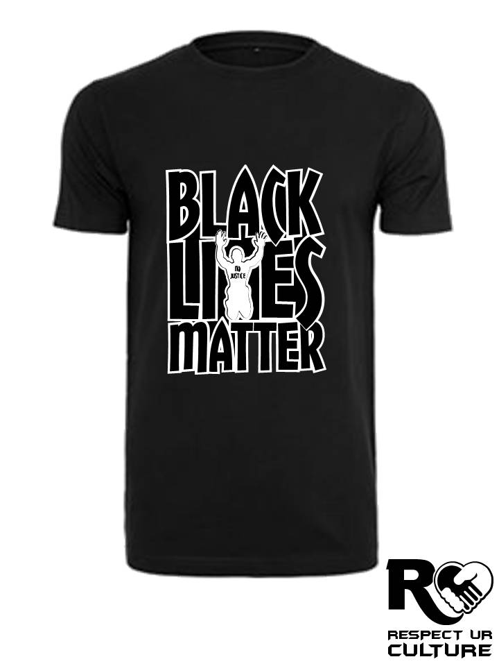 Black Lives Matter "No Justice" - Black/White: RUC/BLMT-BW