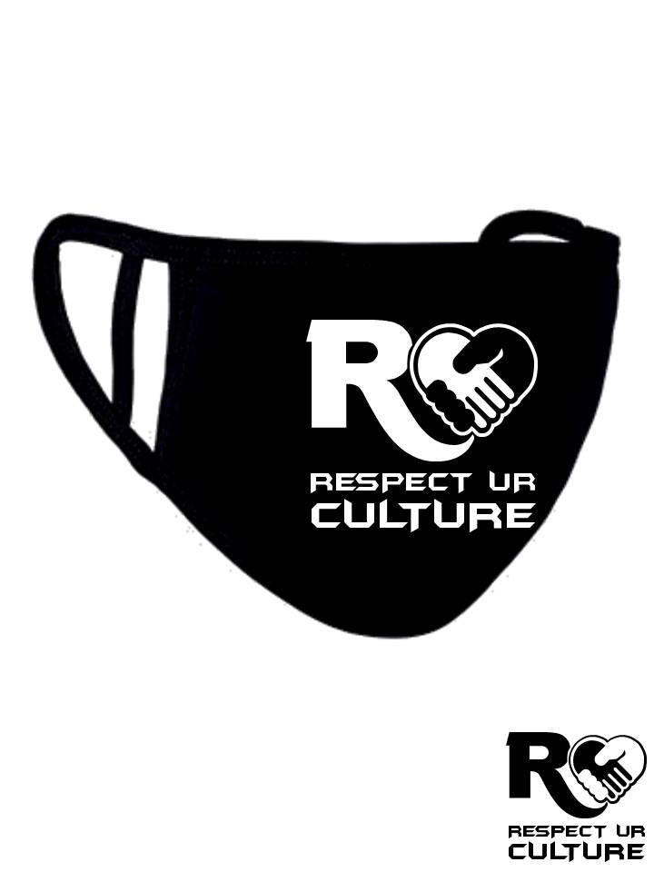 Resperct Ur Culture Face Mask Black/White: RUC/MBW